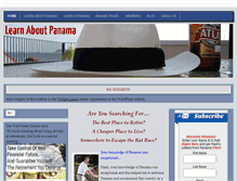 Tablet Screenshot of learnaboutpanama.com